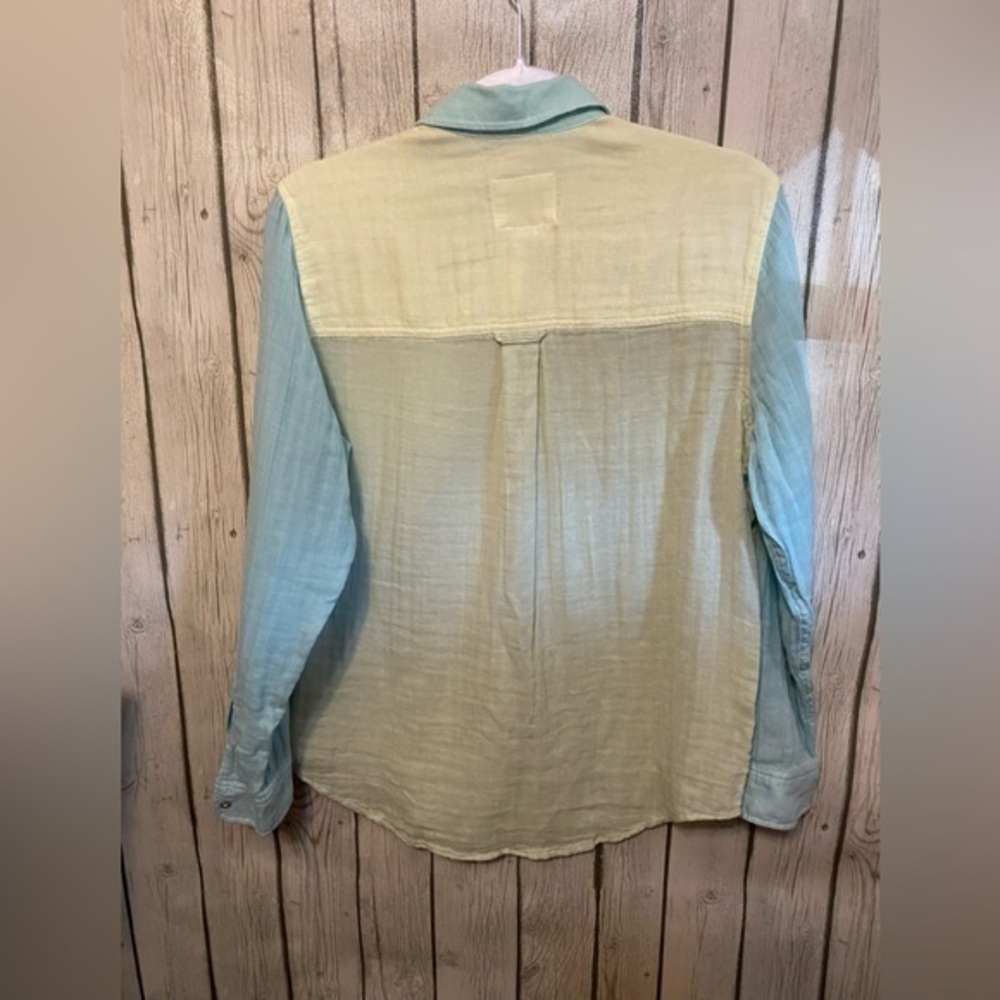 Rails Nwt Ellis Mint Color Block Long Sleeve Butt… - image 6